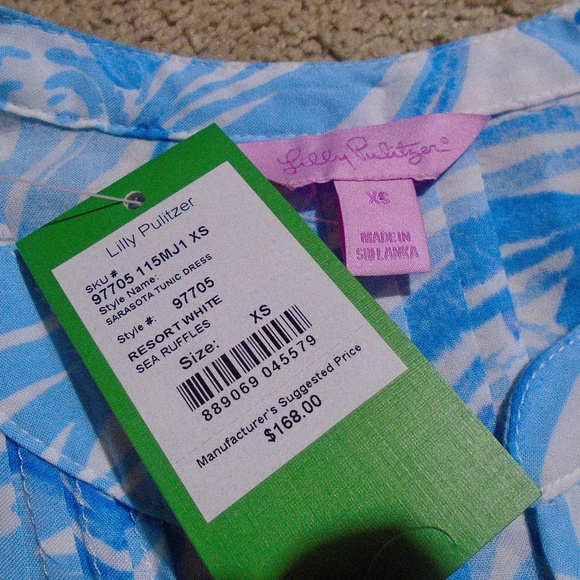 LILLY PULITZER NWT Sarasota Pintuck Tunic Dress - Picture 6 of 8